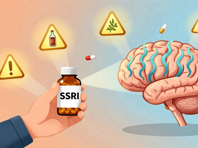 SSRI Antidepressants and Serotonin Syndrome Risk from Drug Interactions
